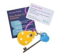 Official & Genuine Radar Disabled Toilet Key with Spotty Canary Yellow