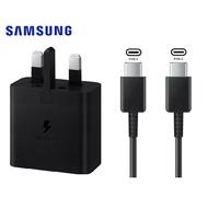Official Genuine Samsung Galaxy A35 A15 15W Fast Charger & Cable Black