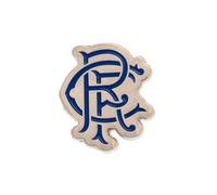 Official GLASGOW RANGERS FC blue home crest shape pin badge