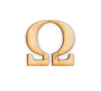 Official Greek Wooden Letters, Single Layer, 1 Inch (1")