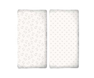 Official Gruffalo Cot Bed Sheets 140 x 70 cm Fitted Super Soft and Breathable Cot Bed Sheets Cozy Baby Cot Sheets 2 Pack Cream Gruffalo Pattern
