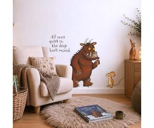 Official Gruffalo Wall Stickers for Kids Bedroom - Gruffalo and Mouse Wall Sticker with Quote - Removable Nursery & Reading Nook Wall Decals