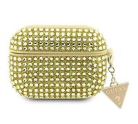 Guess Rhinestone Triangle Charm Case for Airpods 3 Gold - GUA3HDGTPD