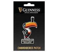 Official Guinness Embroidered Sew On Patch with Toucan Design