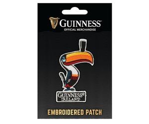 Official Guinness Embroidered Sew On Patch with Toucan Design