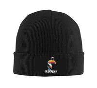 Official Guinness Guinness Toucan Knitted Hat Black Beanie Cap Hats Size is: One Size