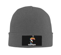 Official Guinness Guinness Toucan Knitted Hat Deep Heather Beanie Cap Hats Size is: One Size