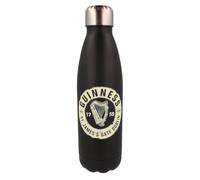Official Guinness Metal Water Bottle, Black Colour With Guinness Harp Logo