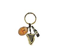 Official Guinness Multi-Charm Keyring With Bottle, Logo And Harp Charms