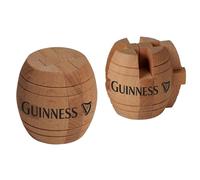 Official Guinness Wooden Barrel Puzzle Game With A Harp Design