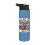 Official Halloween Costume Spooky Pumpkin Ghost Witch Hat Stainless Steel Insulated Water Bottle
