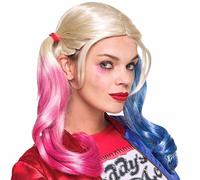 Official HARLEY QUINN Suicide Squad DELUXE Fancy Dress Costume or Wig Ladies