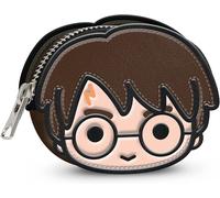 Harry Potter Chibi-Face Coin Purse, Brown, 10 x 8.5 cm