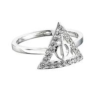 Official Harry Potter Deathly Hallows Ring - Large with Crystal Elements by The Carat Shop