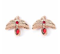 The Carat Shop - Stud Earrings - Harry Potter Fawkes WES00113 - Rose Gold Plated - Silver/Copper
