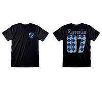 Official Harry Potter Quidditch Ravenclaw 07 Unisex Black T-Shirt, Medium
