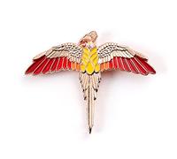 Official Harry Potter Rose Gold Plated Fawkes Pin Badge HPPB0113