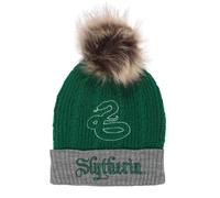 Official Harry Potter Slytherin Fur Pom Beanie Cozy House Gift Hat for True Fans