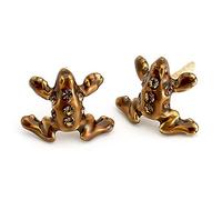 Harry Potter Sterling Silver Chocolate Frog Stud Earrings with Swarovski Crystals