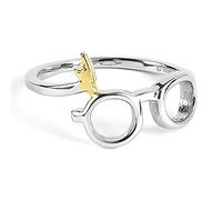 Official Harry Potter Sterling Silver Lightning Bolt & Glasses ring size Large by The Carat Shop