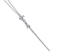 Official Harry Potter Sterling Silver Lord Voldemort Wand Necklace - Silver