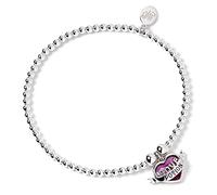 Official Harry Potter Sterling Silver Love Potion charm on Ball Bead Bracelet Embellished with Swarovski® Crystals