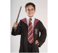 Official Harry Potter Wizard Fancy Dress School Tie Burgundy & Gold