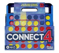 Official Hasbro Games Connect 4 Game (2025 Edition) | All-in-1 Storage, Carrying Case, Score Tracker | Ages 6+ | 2 Players | Family Games for Children - English Version