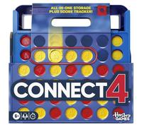 Official Hasbro Games Connect 4 Game (2025 Edition) | All-in-1 Storage, Carrying Case, Score Tracker | Ages 6+ | 2 Players | Family Games for Children - English Version