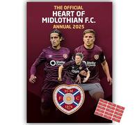 Official Hearts FC Annual 2025 with Organisational Stickers