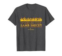 Official Hell's Kitchen: Where's The Lamb Sauce?! T-Shirt, Men, Dark Heather Grey, 6X-Large