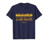 Official Hell's Kitchen: Where's The Lamb Sauce?! T-Shirt, Men, Navy Blue, Medium