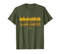 Official Hell's Kitchen: Where's The Lamb Sauce?! T-Shirt, Men, Olive Green, Medium