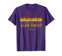 Official Hell's Kitchen: Where's The Lamb Sauce?! T-Shirt, Men, Purple, XX-Large