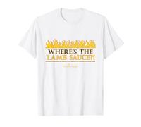 Official Hell's Kitchen: Where's The Lamb Sauce?! T-Shirt, Men, White, XX-Large