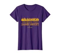 Official Hell's Kitchen: Where's The Lamb Sauce?! T-Shirt, Women, Purple, Medium