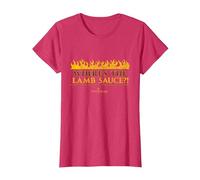 Official Hell's Kitchen: Where's The Lamb Sauce?! T-Shirt, Women, Red Heather, Small
