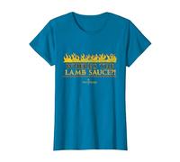 Official Hell's Kitchen: Where's The Lamb Sauce?! T-Shirt, Women, Sapphire Blue, Medium