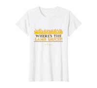 Official Hell's Kitchen: Where's The Lamb Sauce?! T-Shirt, Women, White, X-Large