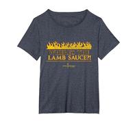 Official Hell's Kitchen: Where's The Lamb Sauce?! T-Shirt, Women's Plus, Heather Blue, 5X