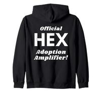 Official HEX Adoption Amplifier - Blockchain Crypto CD - HEX Zip Hoodie