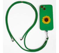 Official Hidden Disabilities Sunflower Lanyard Phone Case (TPU) & 1.6m Adjustable Woven Rope Cross Body Lanyard Strap | Phone Lanyard | Mobile Phone Accessories (iPhone 14 Plus)