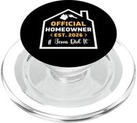Official Homeowner 2026 Jesus Did It Christian Housewarming PopSockets PopGrip for MagSafe