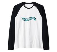 Official Hot Wheels Men's T-Shirt 3D Logo Raglan Baseball Tee