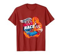 Official Hot Wheels 'You Make My Heart Race' T-Shirt, Men, Cranberry Red, XX-Large