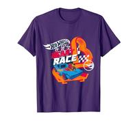 Official Hot Wheels 'You Make My Heart Race' T-Shirt, Men, Purple, Medium