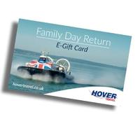 Official Hovertravel Hovercraft Family Day Return Flight, Southsea/Portsmouth to/from Ryde Isle of Wight includes C6 White Envelope and A6 Gift Card Christmas Birthday Gift Present