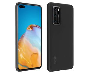 Official Huawei soft touch case backcover for Huawei P40 - Black