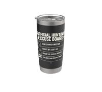 Official Hunting Excuse Board Funny Hunter Humor Stainless Steel Insulated Tumbler