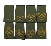 Official Issue Adjutant General Corp AGC SPS Rank Slides Kings WO2 CSM